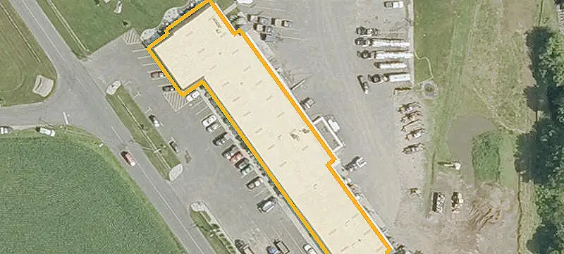 End-Unit Warehouse with Drive-In Door
