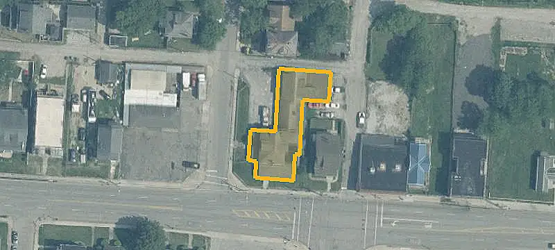 Mixed-Use Brick Building