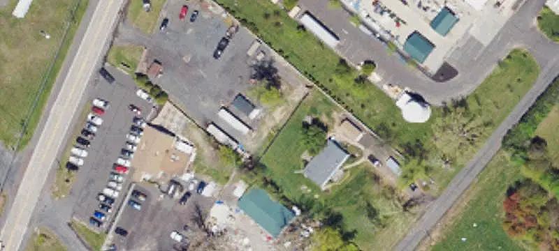 Parking Lot with Storage Container