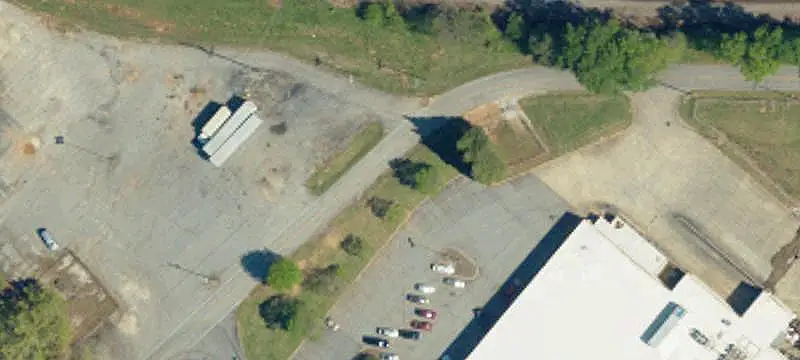 Paved Parking Lot with Play Area