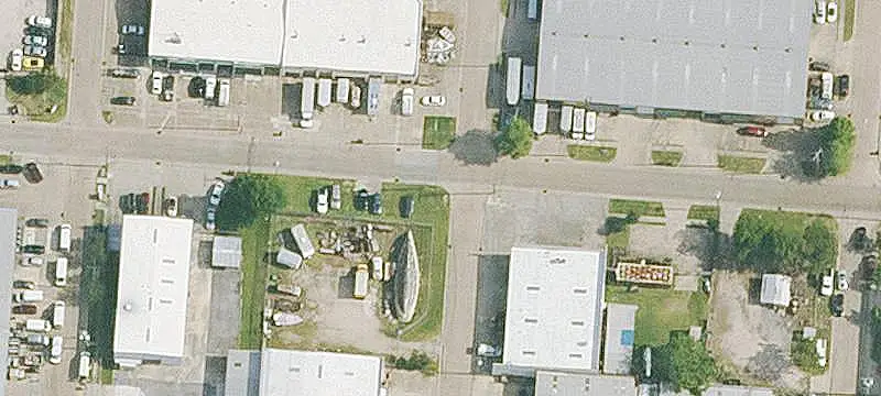 Fenced Industrial Storage Yard