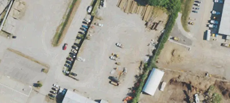 Warehouse with Fenced Storage Yard