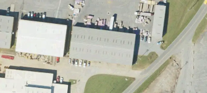 Fenced Industrial Parking Lot