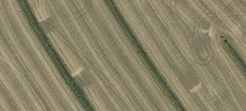 Iowa Farmland with Farm Buildings