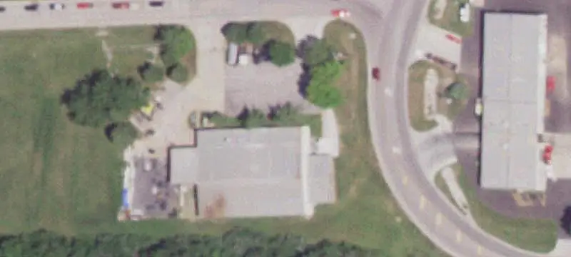 Warehouse with Fenced Storage Yard