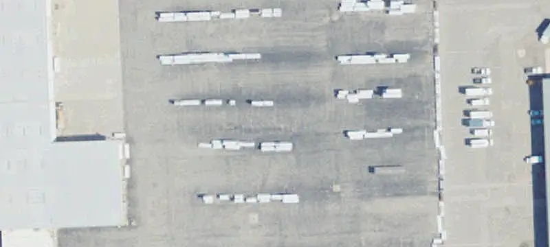 Industrial Storage Yard with Gate