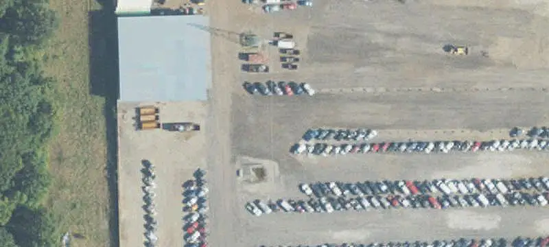 Industrial Yard with Service Building