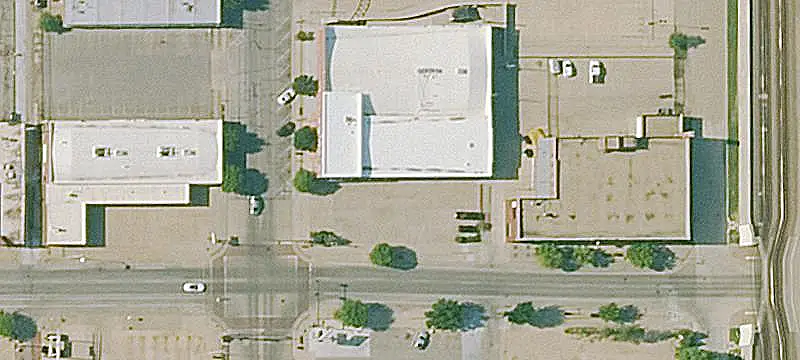 Mixed-Use Space with Garage Doors