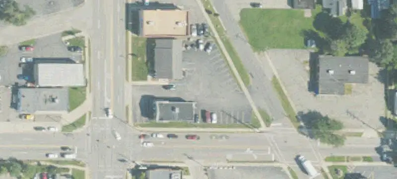Paved Shopping Center