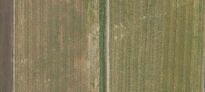 Alfalfa Farm with Irrigation Equipment