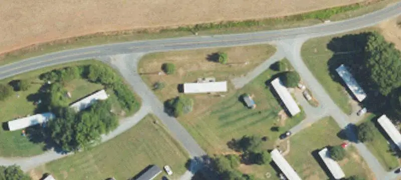 Mobile Home Park with Storage Buildings