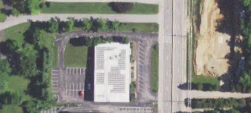 Mixed-Use Building with Solar Panels