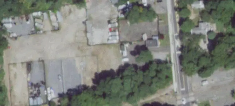 Fenced Industrial Contractor Yard
