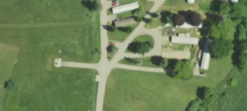 Mobile Home Park with Stream
