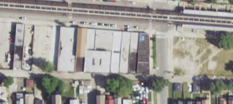 Brick Flex Building with Overhead Door