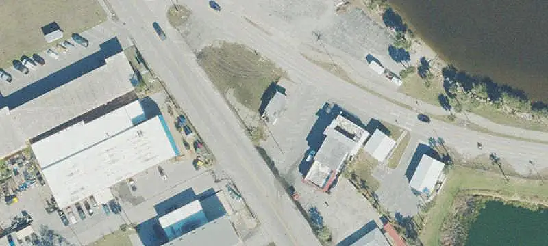Fenced Commercial Lot