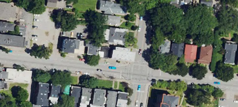 Mixed-Use Building with New Roof
