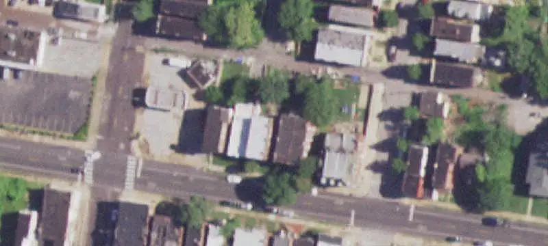 Brick Four-Unit Building
