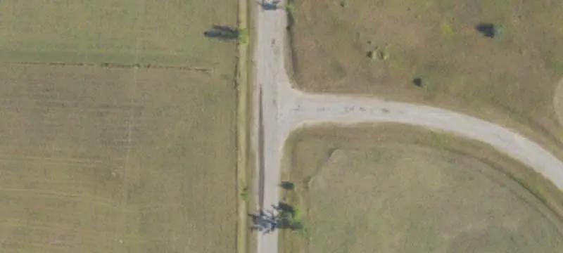 Farmland with Metal Pole Barn