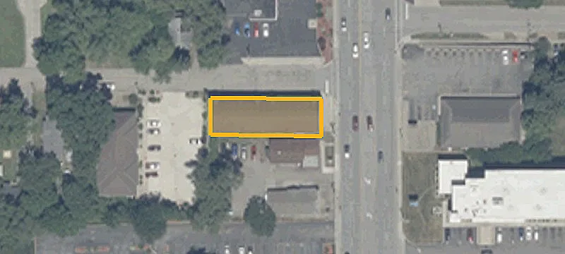 Two-Story Building on High-Traffic Road