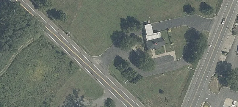 Brick Building With Drive Thru