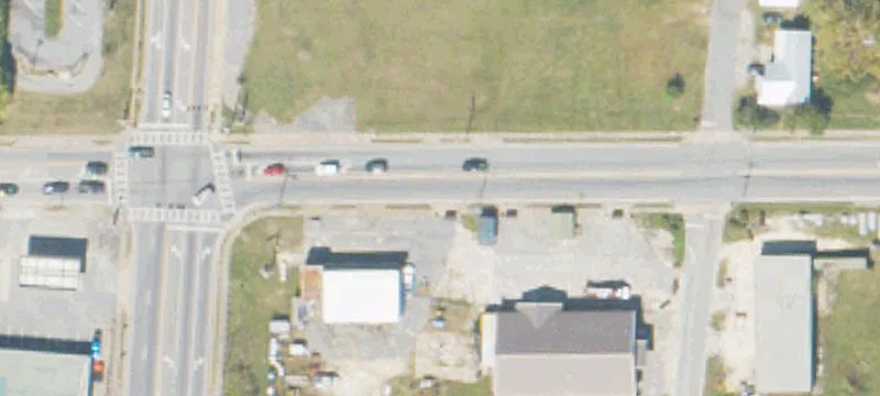 Commercial Parcel at Stop Light