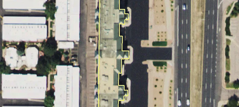 Office Building with Mountain Views