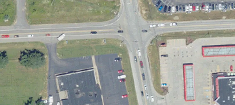 Signalized Intersection Commercial Land