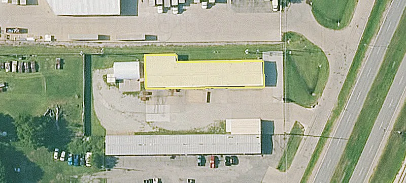 Quonset Building with Overhead Door