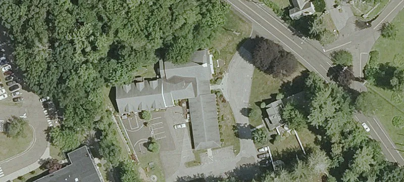 Church and House on 3.42 Acres