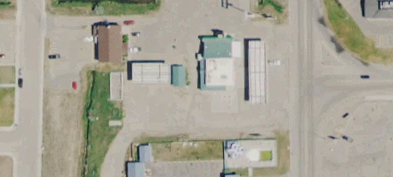 Corner Property with Gas Tanks
