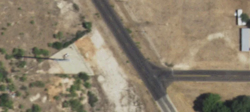Fenced Land Near Air Force Base