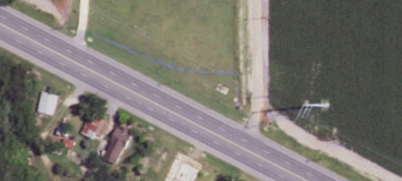 Extensive Land Mass Near Border