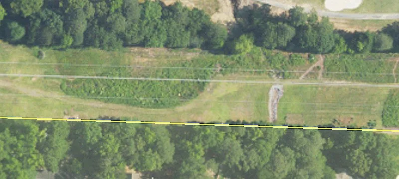 Powerline Row Parallel To