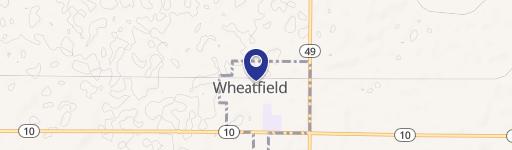 Downtown Wheatfield Two-Story Brick Building