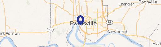 Historic Evansville Building with Carriage